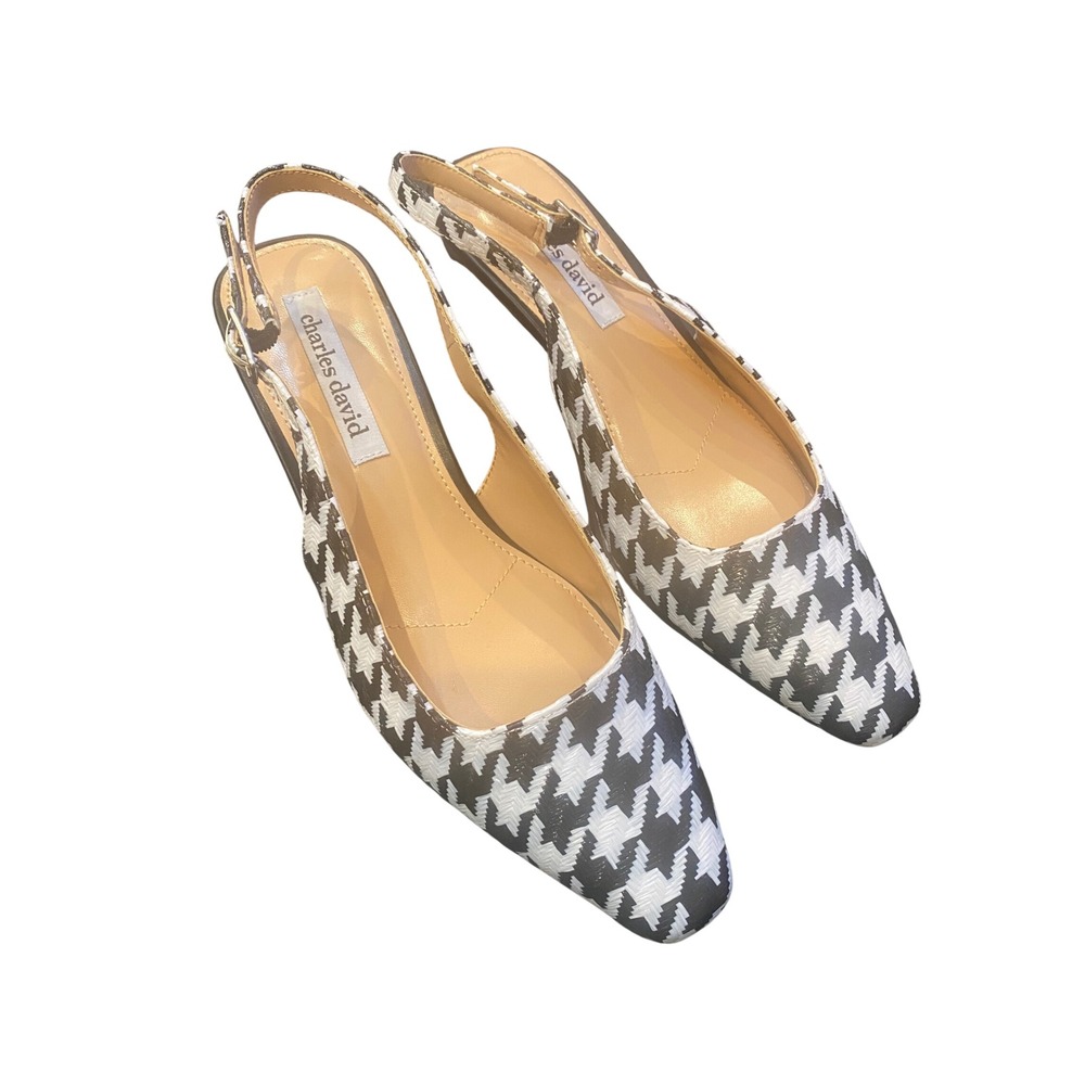Charles David Sydney Slingback Pumps Black White